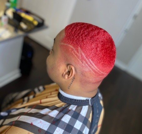Client haircut by MiMi Da Barber