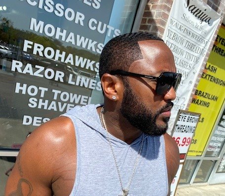 Client haircut by MiMi Da Barber
